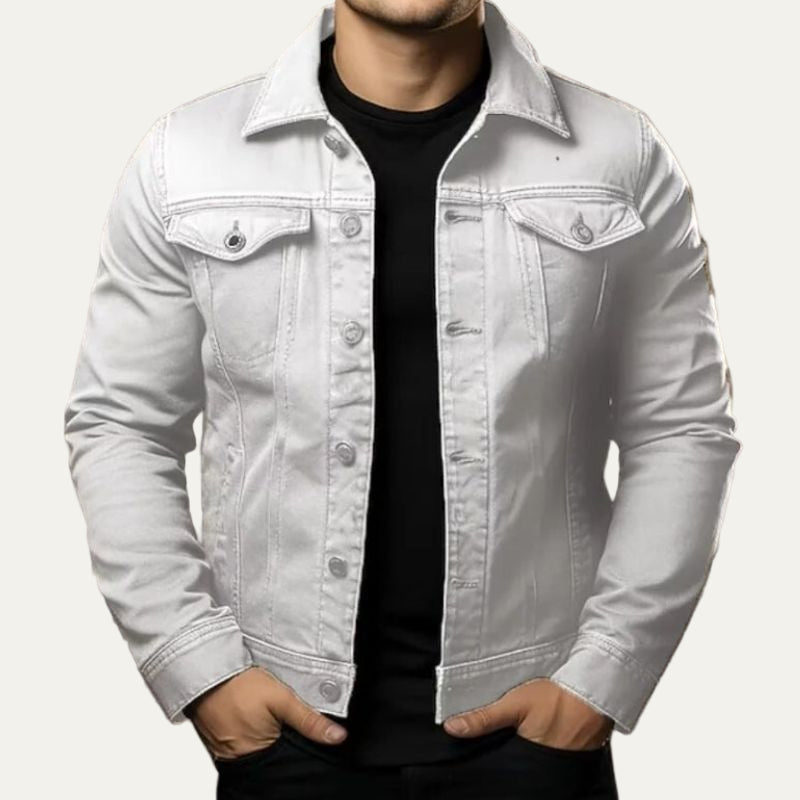 Men's Vintage Style Blue Jeans Jacket