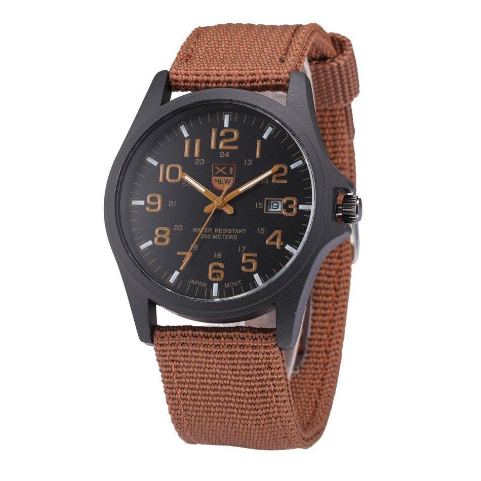 Durable Waterproof Military Style Wrist Watch for Men