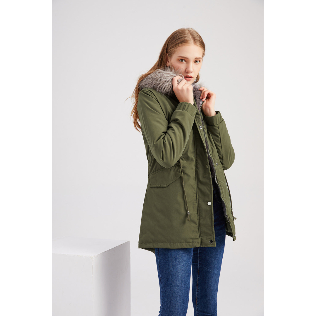 Women's Warm Waterproof Hooded Winter Parka Coat