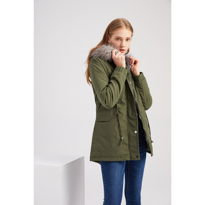 Women's Warm Waterproof Hooded Winter Parka Coat