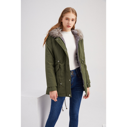 Women's Warm Waterproof Hooded Winter Parka Coat