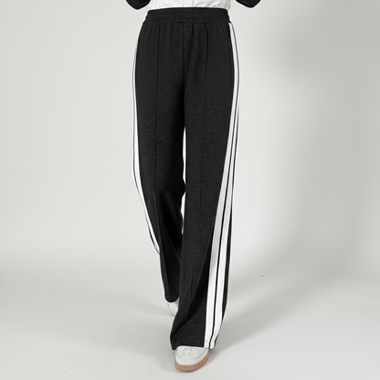 Chic 2 Piece Suit Blazer and Striped Trousers