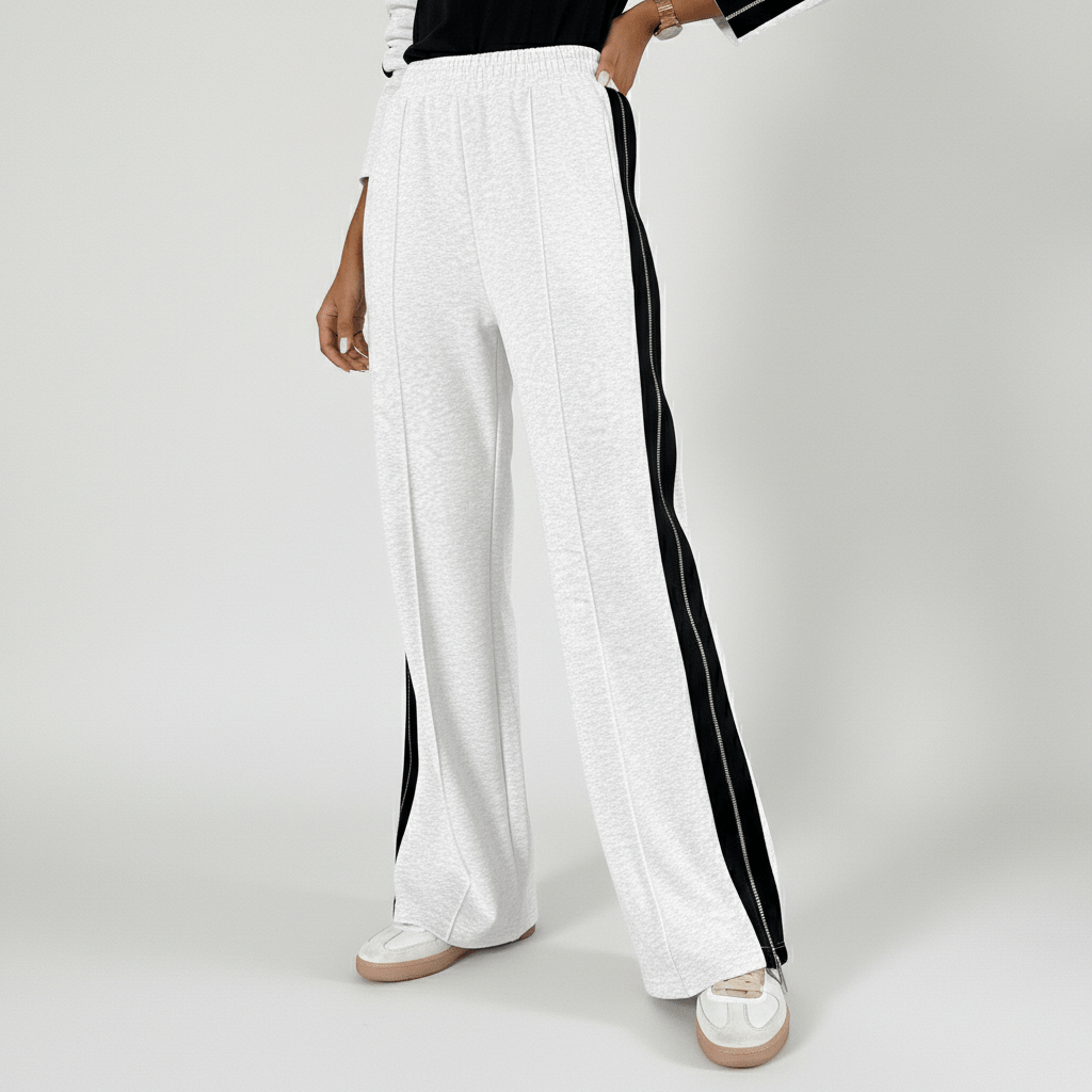 Chic 2 Piece Suit Blazer and Striped Trousers