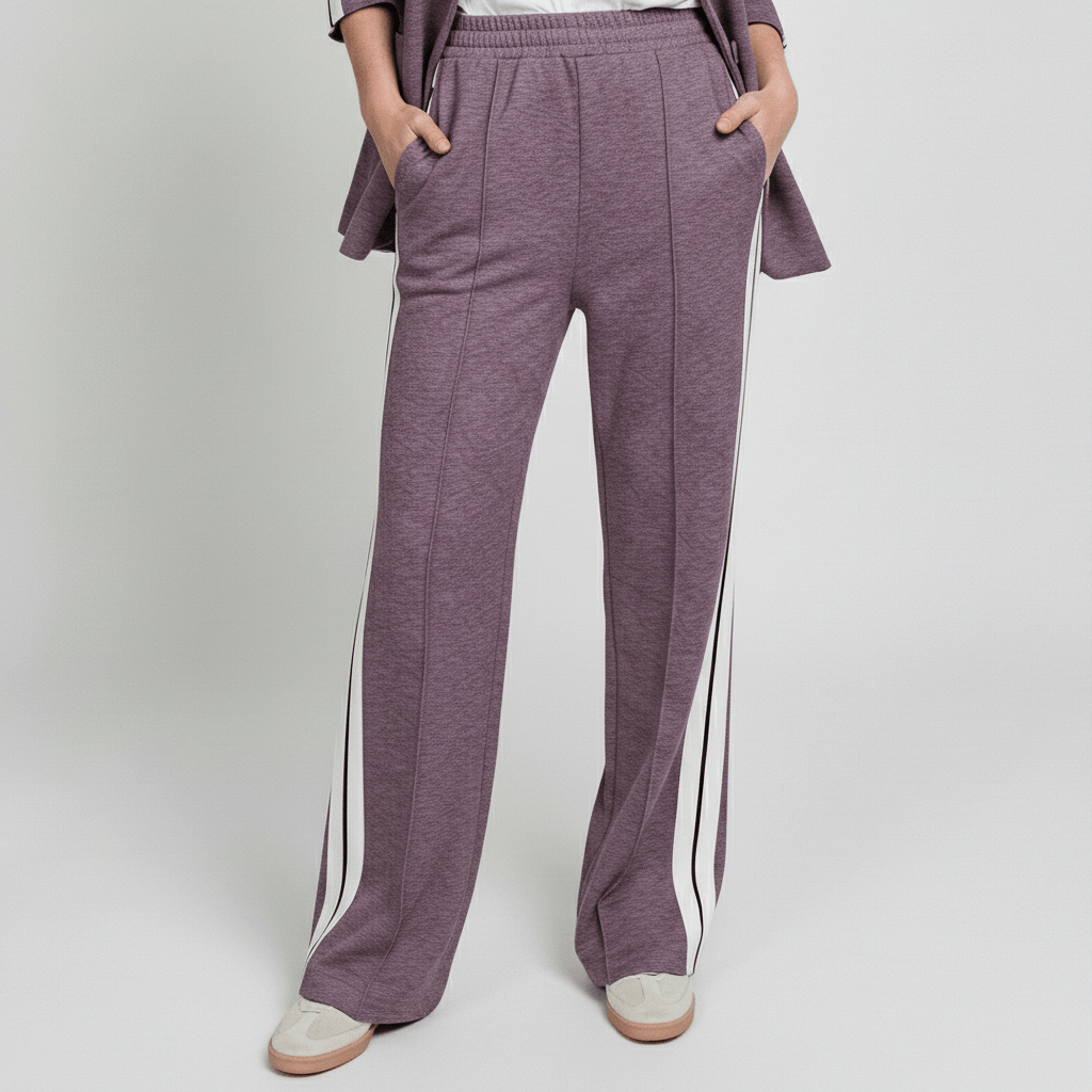 Chic 2 Piece Suit Blazer and Striped Trousers