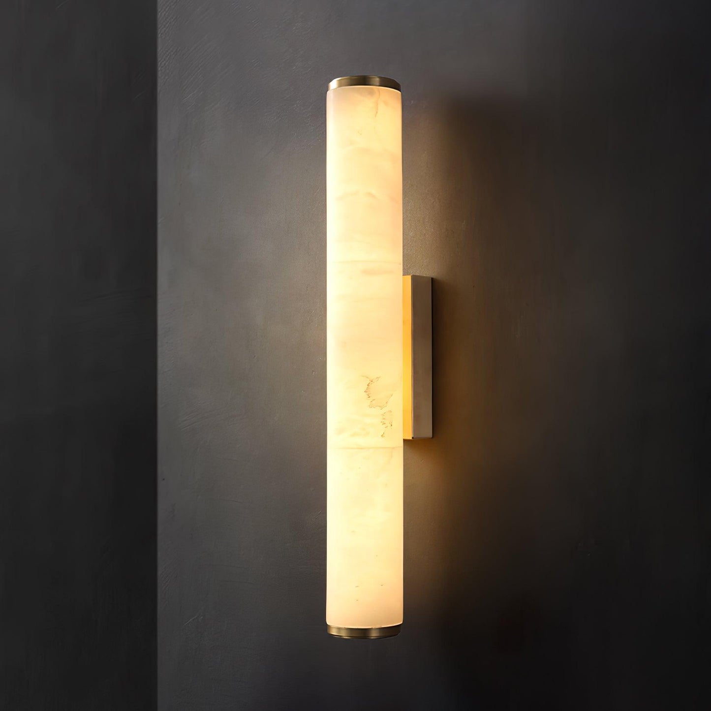 Classic White Glass LED Wall Light Fixture