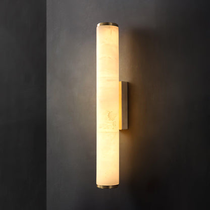 Classic White Glass LED Wall Light Fixture
