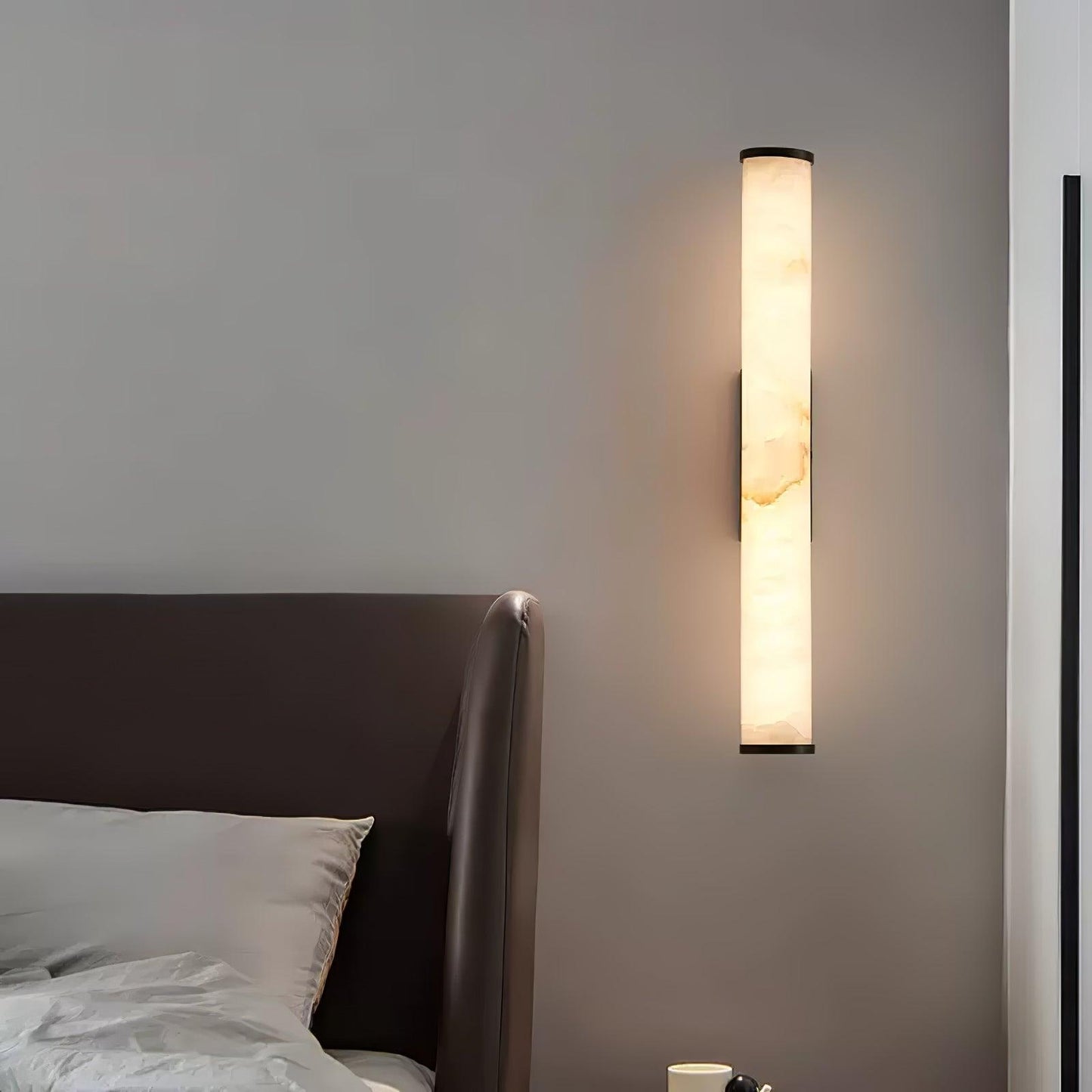 Classic White Glass LED Wall Light Fixture