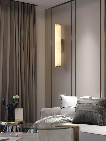 Classic White Glass LED Wall Light Fixture