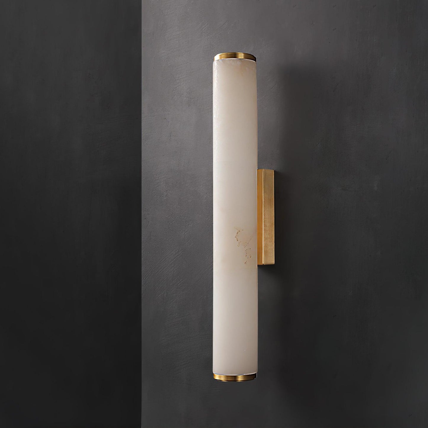Classic White Glass LED Wall Light Fixture