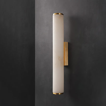 Classic White Glass LED Wall Light Fixture