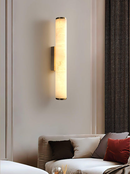 Classic White Glass LED Wall Light Fixture