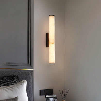 Classic White Glass LED Wall Light Fixture