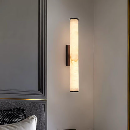 Classic White Glass LED Wall Light Fixture