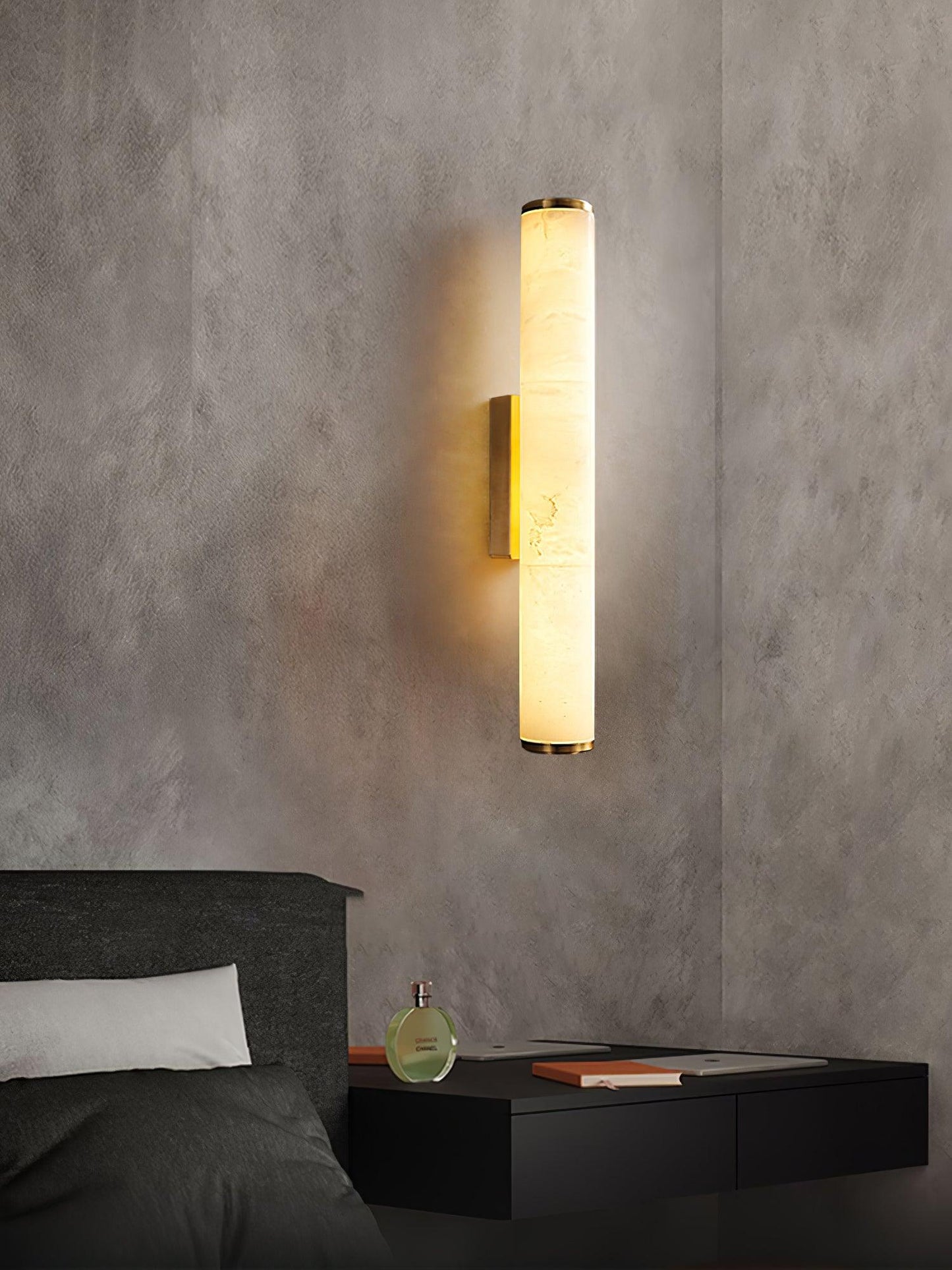 Classic White Glass LED Wall Light Fixture