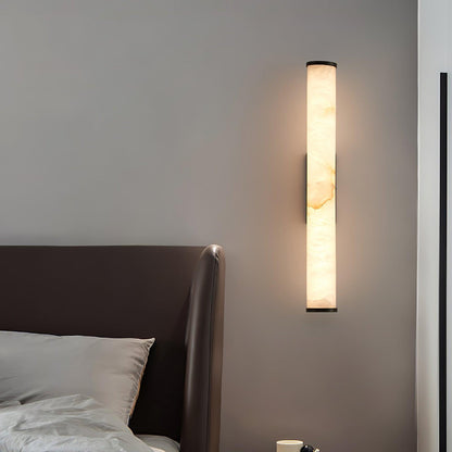 Classic White Glass LED Wall Light Fixture