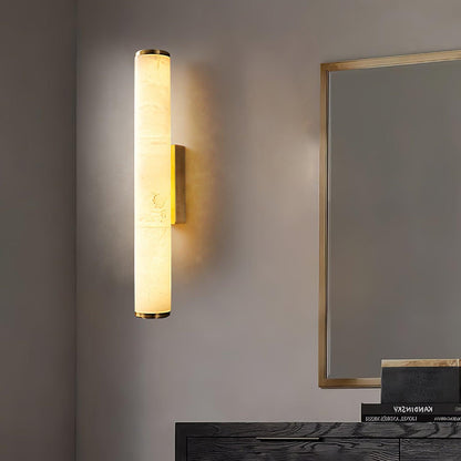 Classic White Glass LED Wall Light Fixture
