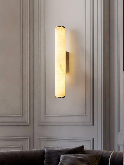 Classic White Glass LED Wall Light Fixture
