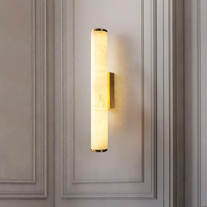 Classic White Glass LED Wall Light Fixture