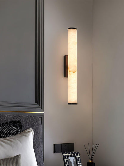 Classic White Glass LED Wall Light Fixture