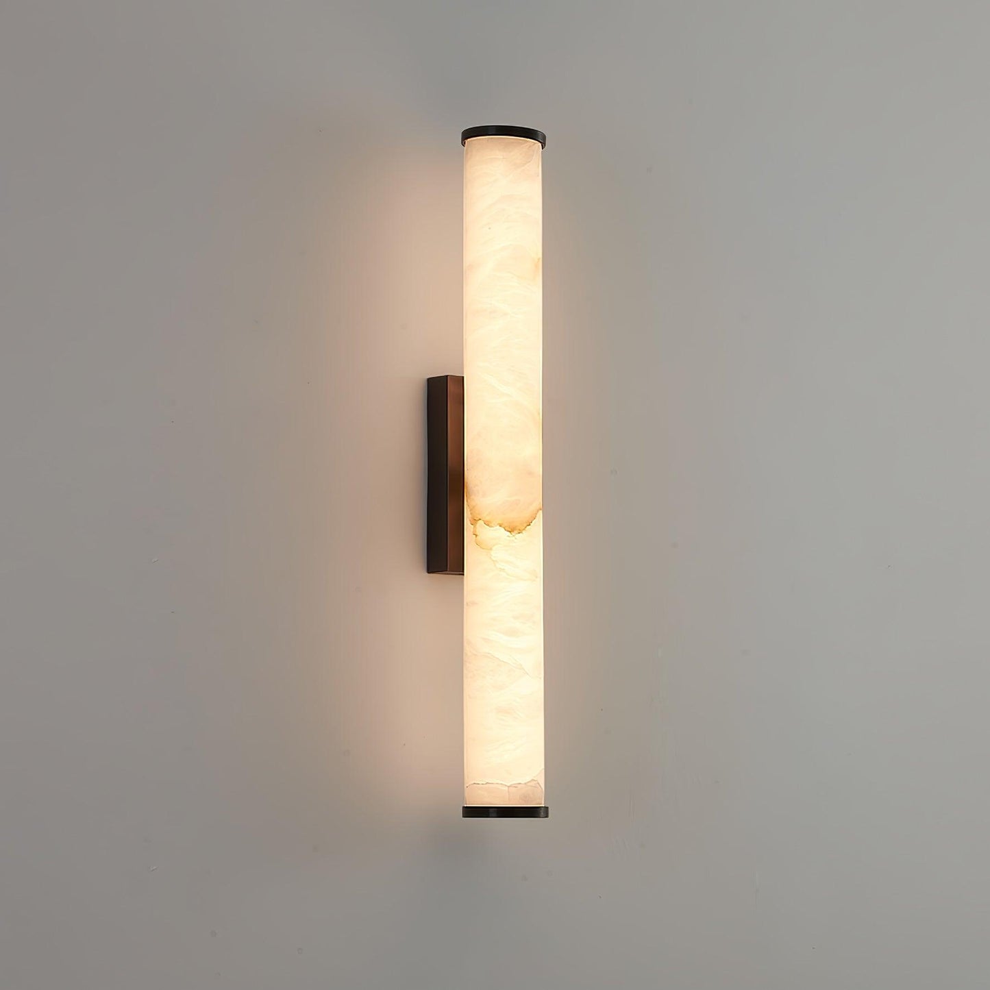 Classic White Glass LED Wall Light Fixture