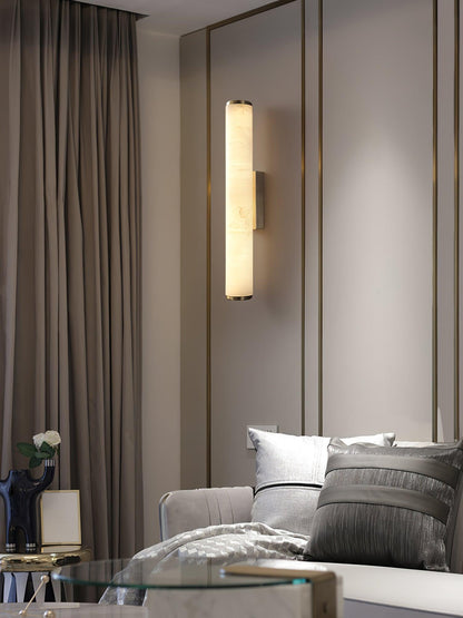 Classic White Glass LED Wall Light Fixture