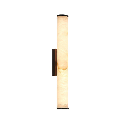 Classic White Glass LED Wall Light Fixture