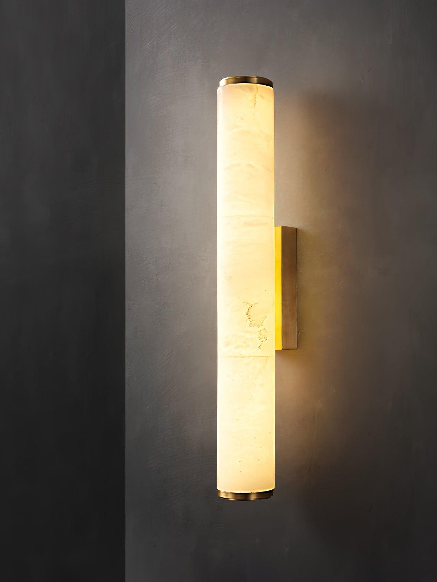 Classic White Glass LED Wall Light Fixture