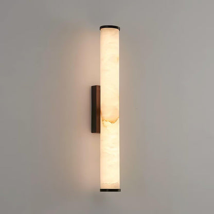 Classic White Glass LED Wall Light Fixture