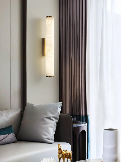 Classic White Glass LED Wall Light Fixture