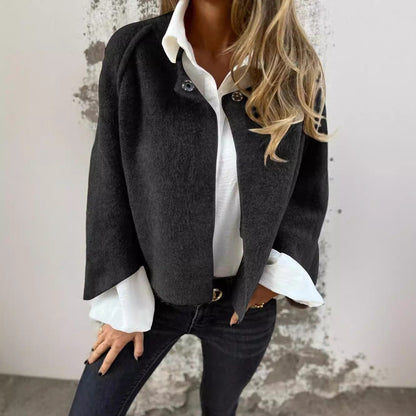 Soft Faux Fur Coat with Simple Elegance Design
