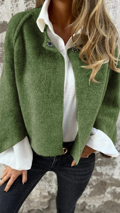 Soft Faux Fur Coat with Simple Elegance Design