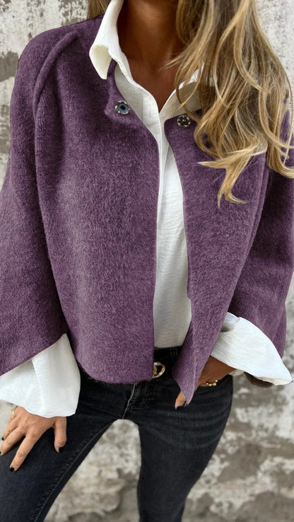 Soft Faux Fur Coat with Simple Elegance Design