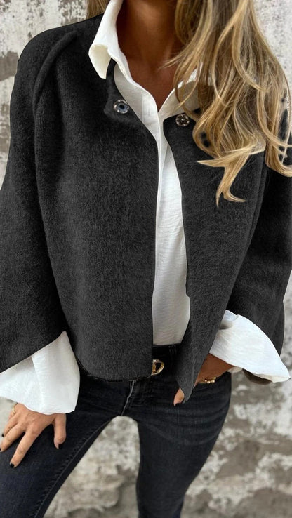 Soft Faux Fur Coat with Simple Elegance Design