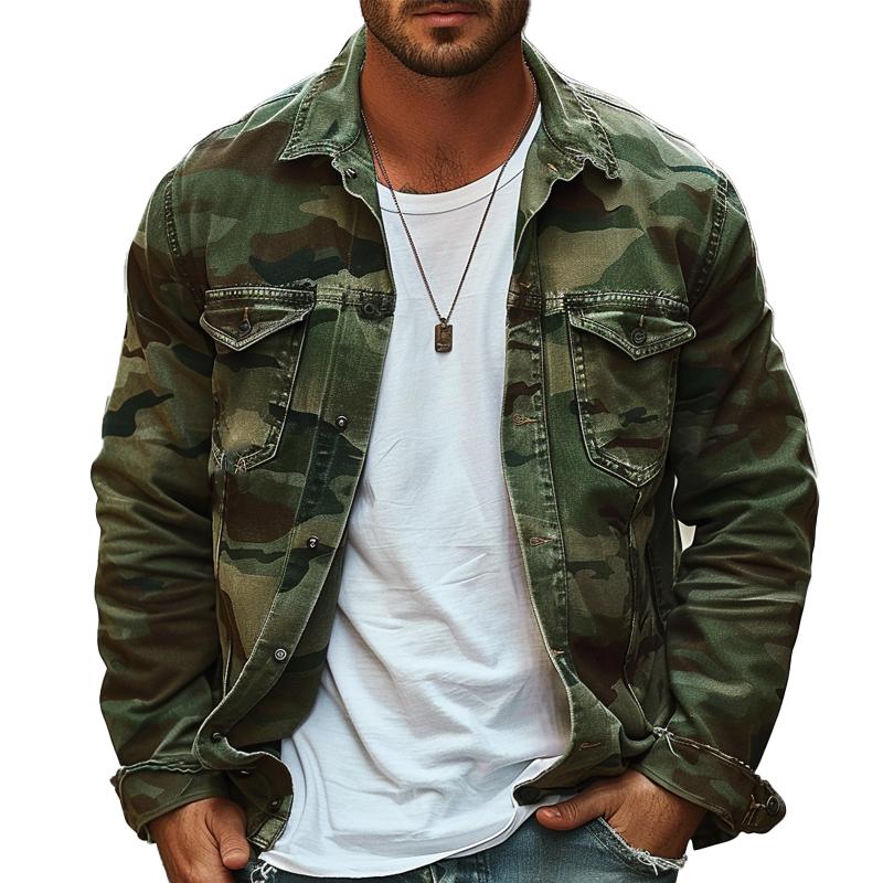 Men's Camouflage Canvas Jacket