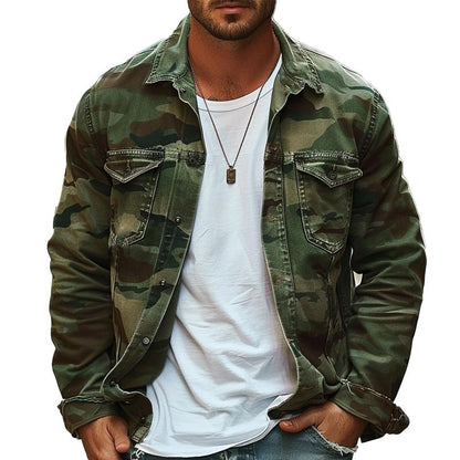 Men's Camouflage Canvas Jacket