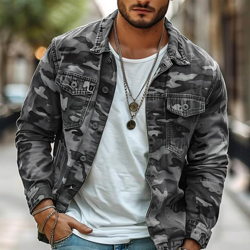 Men's Camouflage Canvas Jacket