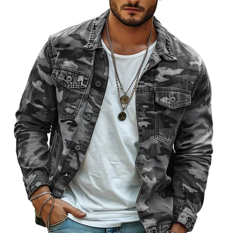 Men's Camouflage Canvas Jacket