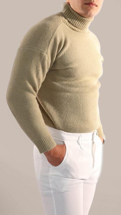 Cozy Cable Knit Crew Neck Sweater Men