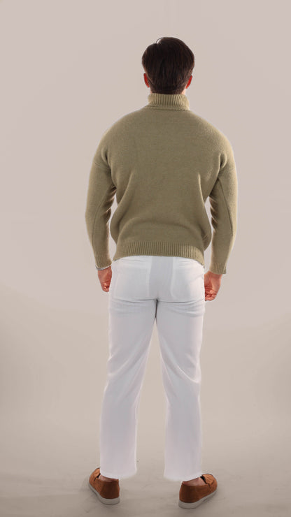 Cozy Cable Knit Crew Neck Sweater Men