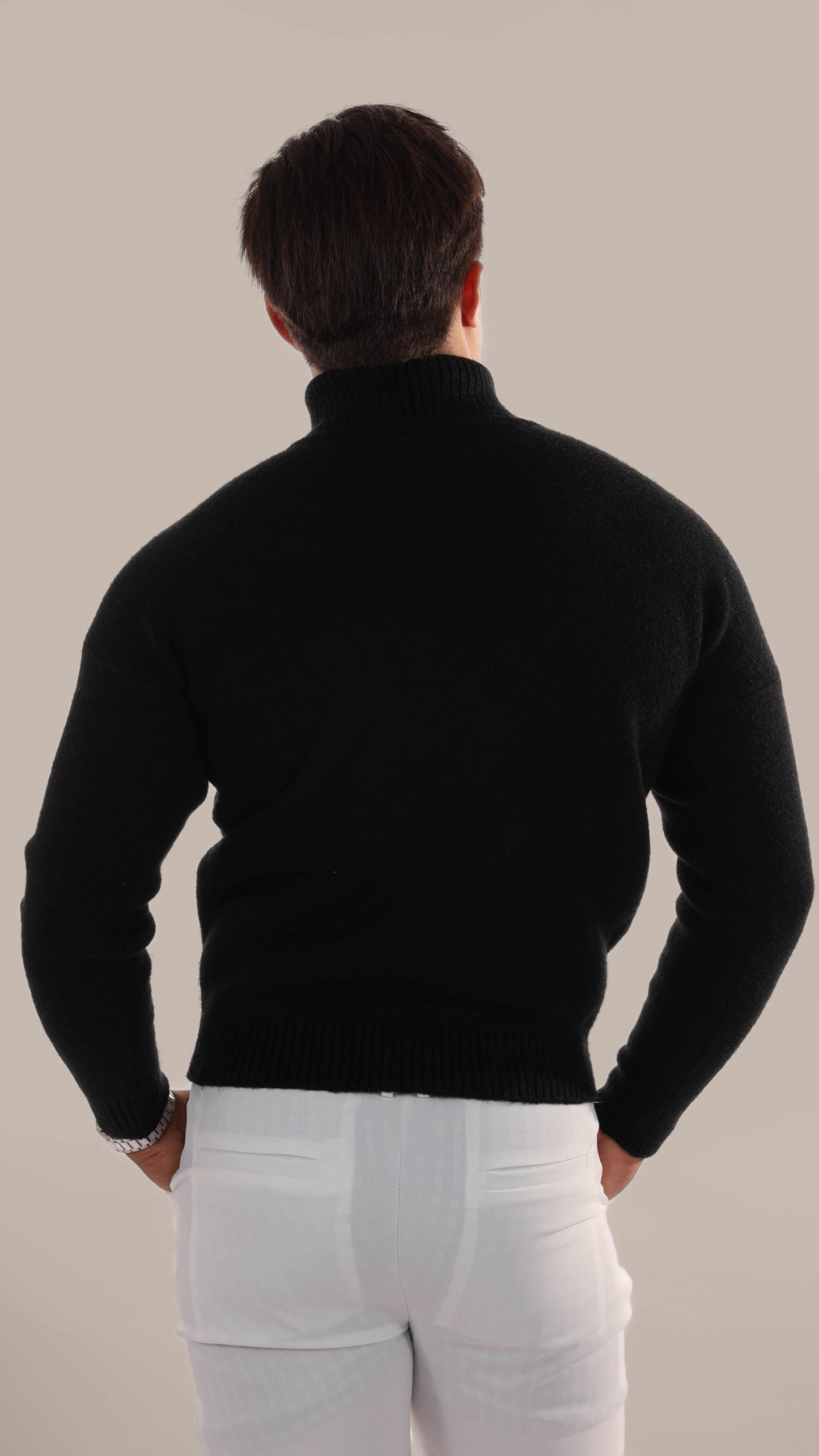 Cozy Cable Knit Crew Neck Sweater Men