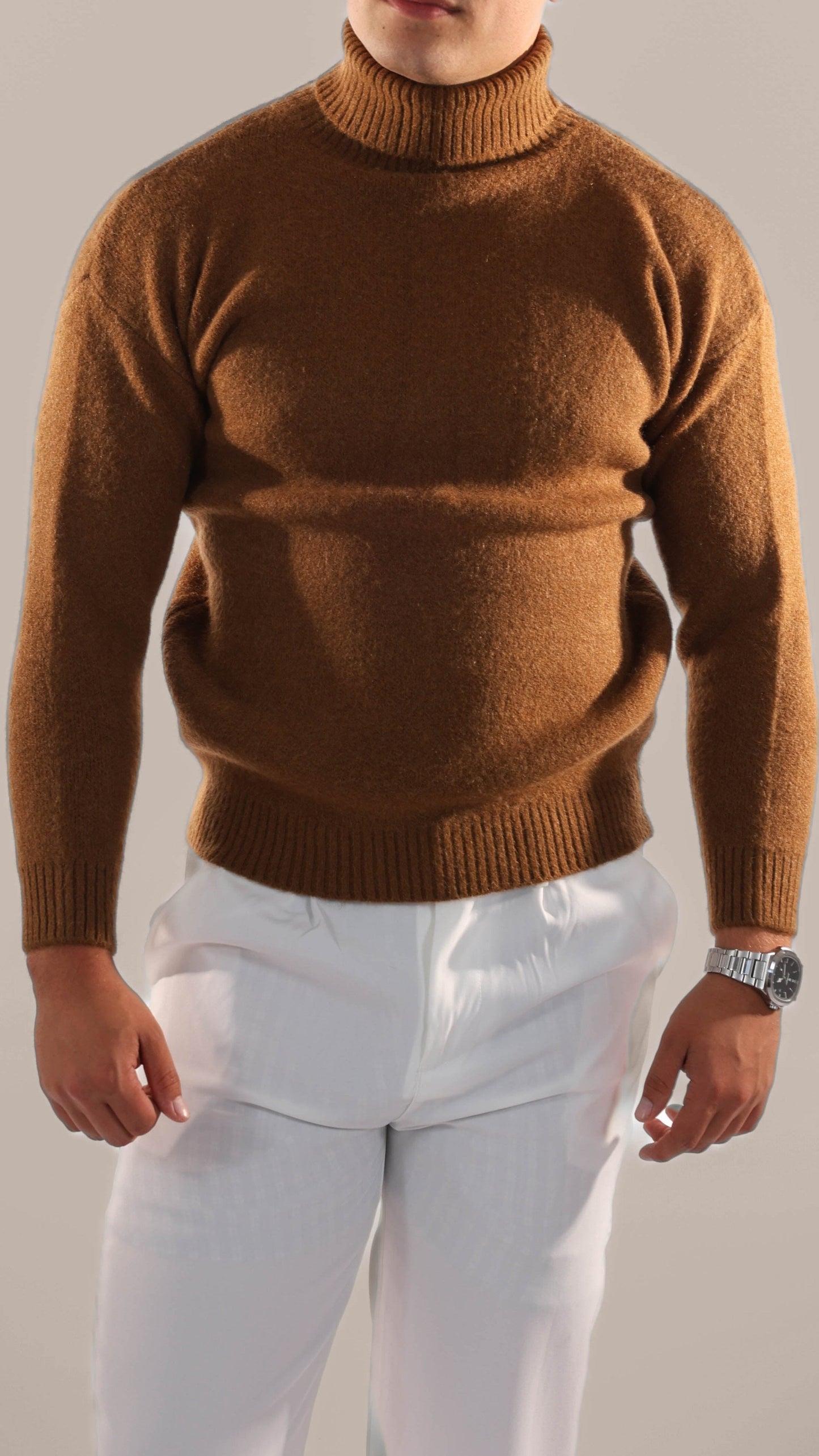 Cozy Cable Knit Crew Neck Sweater Men