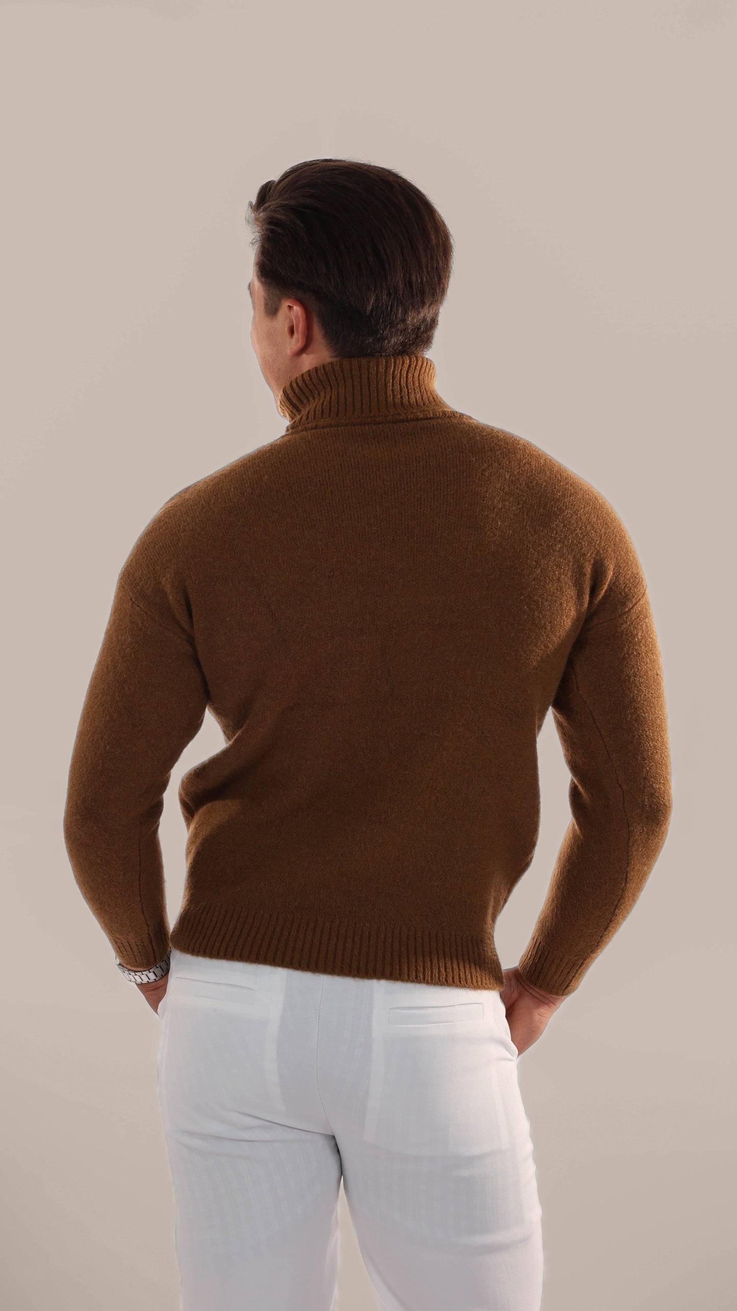 Cozy Cable Knit Crew Neck Sweater Men