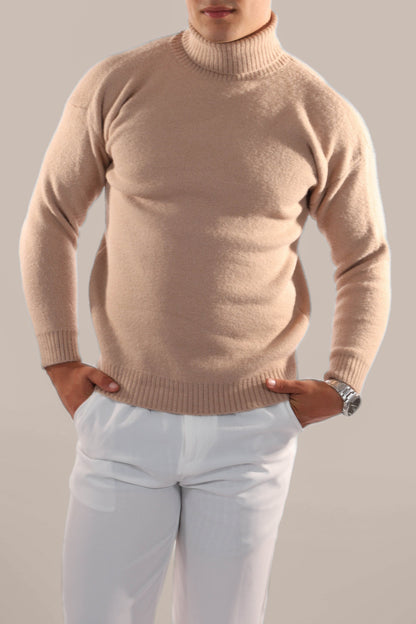 Cozy Cable Knit Crew Neck Sweater Men