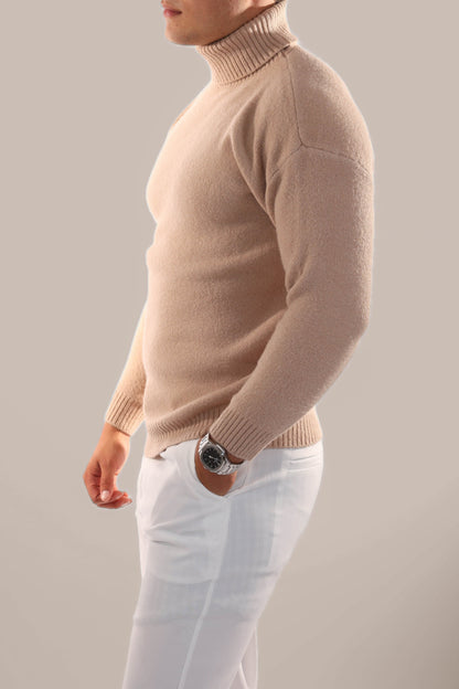 Cozy Cable Knit Crew Neck Sweater Men