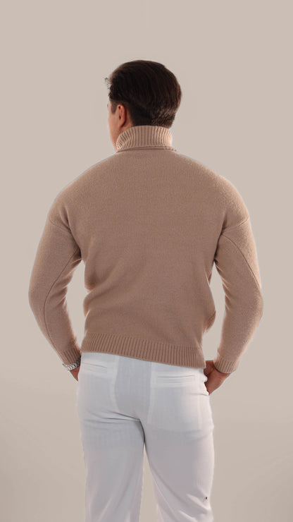 Cozy Cable Knit Crew Neck Sweater Men