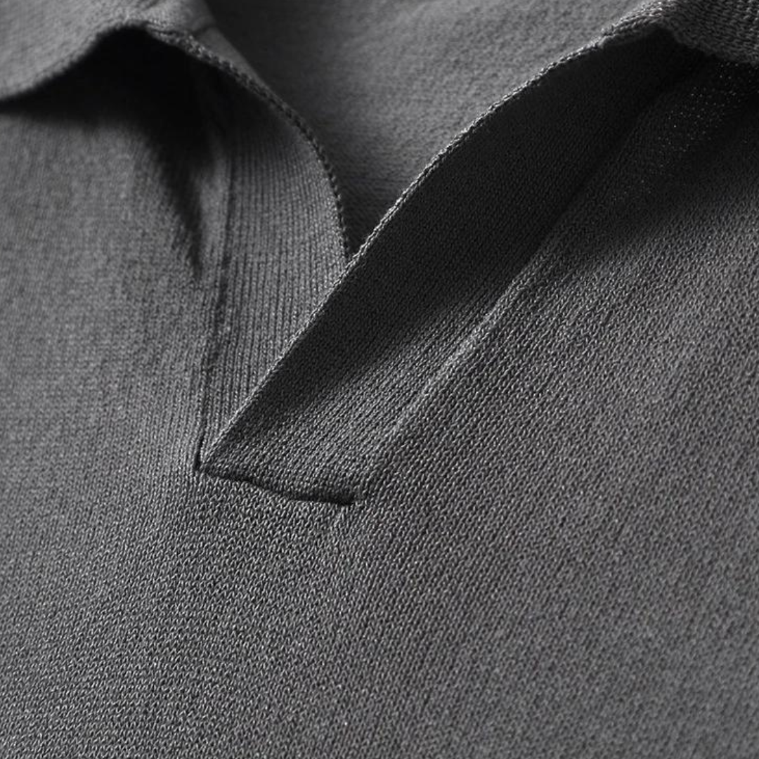 Cozy Polo Cape - Lightweight Blend Zip Cape Layer