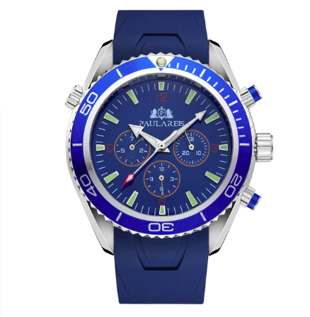 Durable Water Resistant Men's Quartz Watch Black Strap