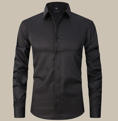 Relaxed Fit Mens Shirt - Soft Stretch Dress Shirt