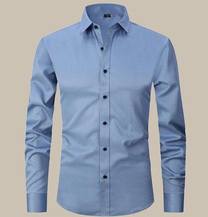Relaxed Fit Mens Shirt - Soft Stretch Dress Shirt