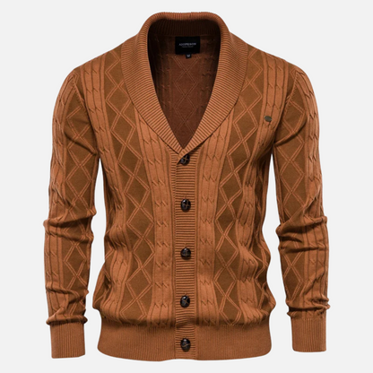 Soft Argyle Sweater with Comfort Stretch Fit